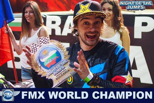 David Rinaldo champion du monde de Freestyle motocross FMX 2013