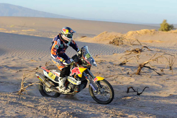 Marc Coma rallye Dakar 2014 étape 5 dune