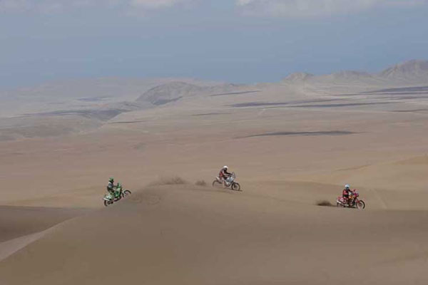 Dakar 2012 étape 10 dune de sable
