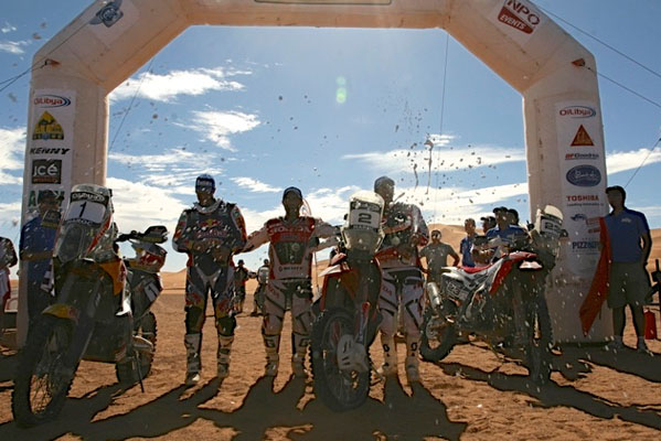 Podium Rallye Maroc 2013 moto
