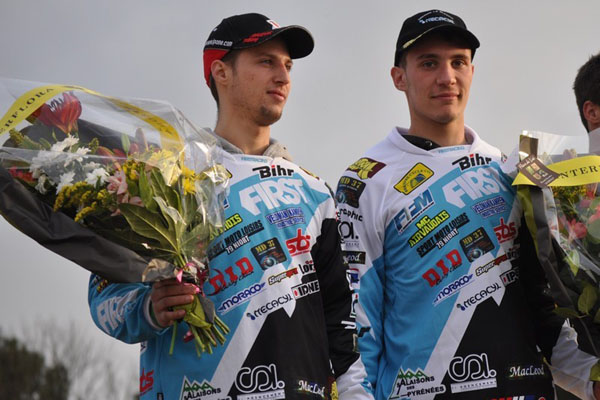 Valentin Giraud et Nicolas Musset championnat de France de side-car cross 2014