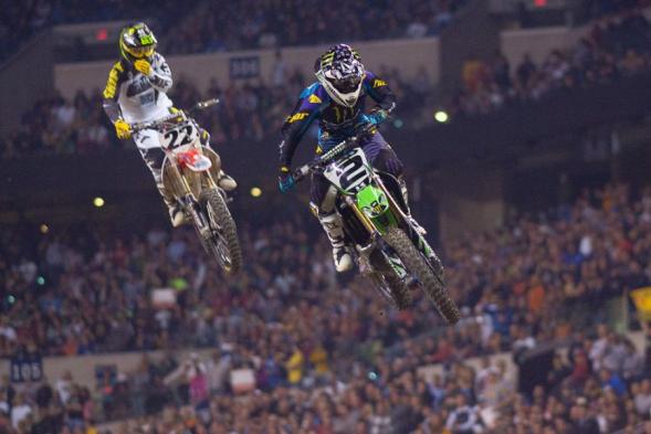 Villopoto et Reed supercross Indianapolis 2011