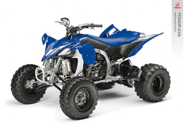 Anti-Slip Gripper Seat Cover For Yamaha YFZ 450R / EL / SE / W / X (2009-2021) - Blue PVC