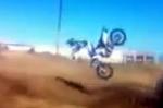 Crash de Gareth Swanepoel sur la piste supercross de Milestone