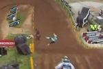 La lourde chute de Jeffrey Herlings lors du GP motocross Erne 2013