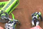 Les trois chutes de Ryan Villopoto au supercross Houston 2014