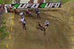 Crash impressionnant de Pauls Jonass au GP motocross MX2 Italie 2014