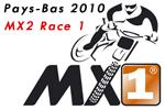 Vido de la premire course MX2 du GP des Pays-Bas 2010