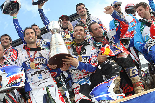 Equipe de France trophée championne du monde d'enduro ISDE 2013