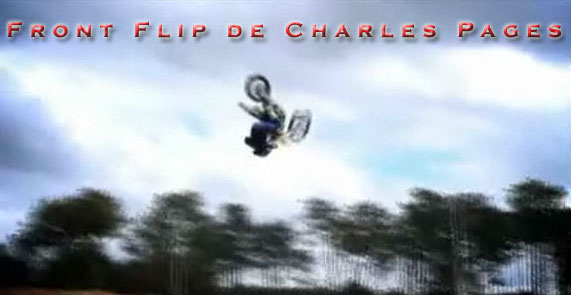 FMX motocross Front Flip de Charles Pages 2009