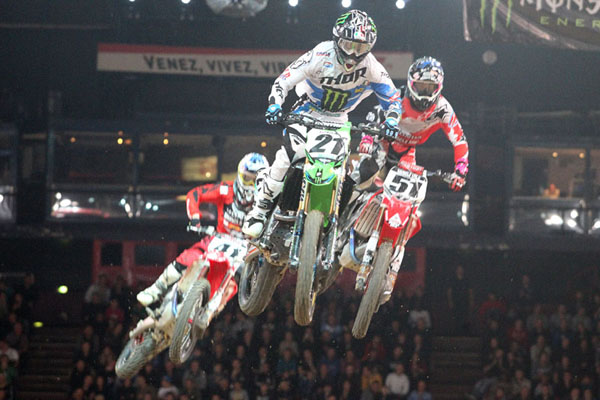 Gautier Paulin Justin Barcia Trey Canard supercross Bercy vendredi 2013
