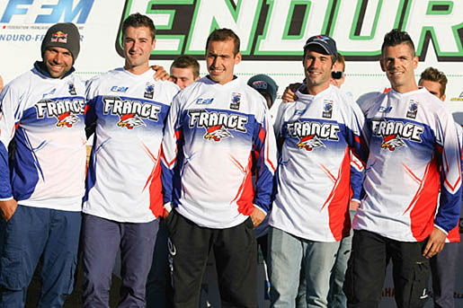 ISDE 2013 equipe France enduro Renet, Meo, Nambotin, Joly, Thain, Planet