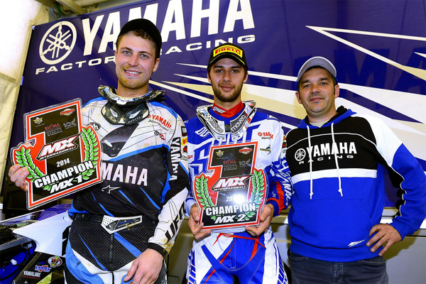 Jeremy Van Horebeek et Christophe Charlier sont champions motocross d'Italie MX1 MX2 2014