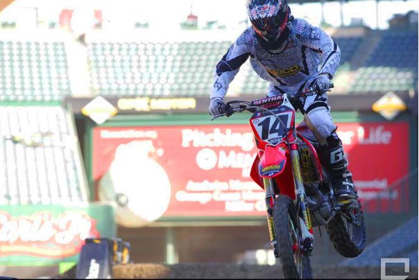 Kevin Windham entrainement surpercross Anaheim 2 2009
