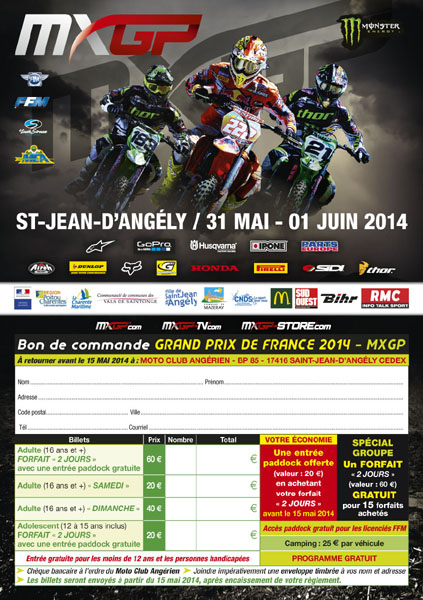 GP motocross MXGP France St Jean d'Angely 2014 