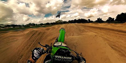 Lunette Oculus Rift Airbrake MX 360 avec Ryan Villopoto vision de l'intérieur