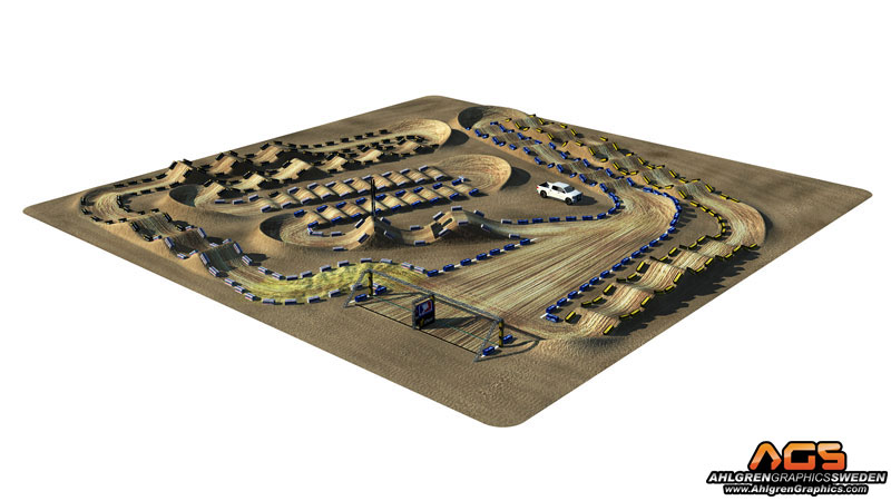 Piste 3D du supercross Phoenix 2009