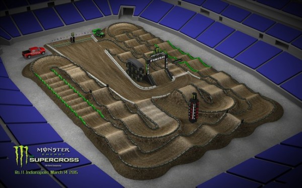 Supercross ama Indianapolis 2015 - Lucas Oil Stadium - 14 mars