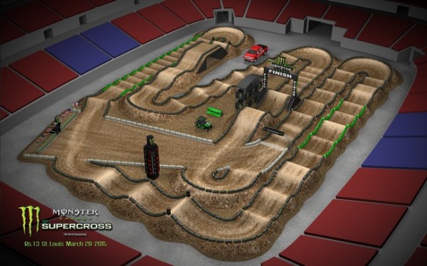 Supercross ama Saint Louis 2015 - Edward Jones Dome - 28 mars