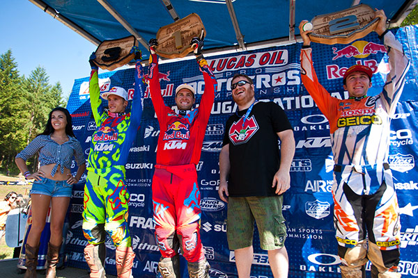 Ryan Dungey remporte sa troisième victoire de la saison au motocross ama 450cc Washougal 2014
