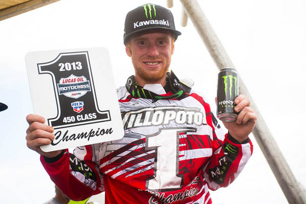 Ryan Villopoto champion motocross ama 450cc 2013