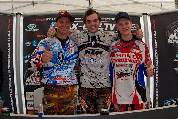Staufer, Walkner, Schmidinger motocross MX3 Italie 2012