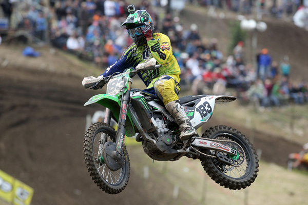 Steven Frossard a signé son cinquième podium de manche au guidon de sa Kawasaki du Monster Energy Racing Team, lors de la manche Allemande du Championnat du Monde MXGP qui se disputait à Teutschenthal. Valentin Teillet a lui obtenu le meilleur résultat de sa jeune carrière en MXGP, avec une neuvième place en première manche.