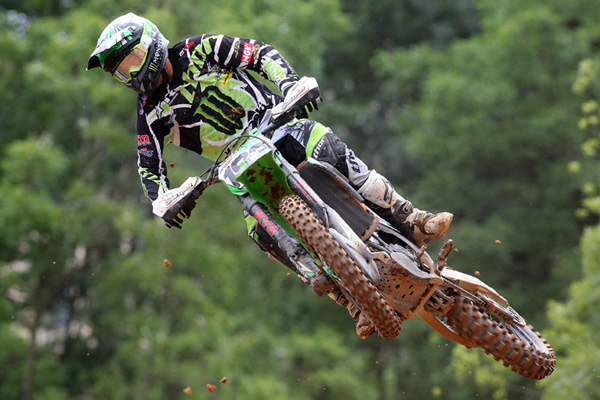 Steven Frossard prend la troisième place lors de la première manche du GP motocross MXGP Italie Maggiora 2014