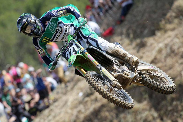 Sullivan Jaulin a fait des débuts victorieux au sein du team Bud Racing Kawasaki Monster Energy GP EMX250 Espagne 2014