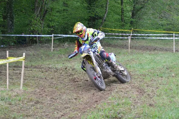 Swan Servajean au championnat de France Junior d'enduro Uzerche 2014