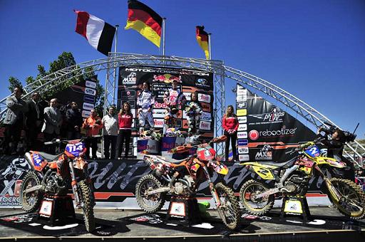 Podium du FIM WMX de Bellpuig 2010