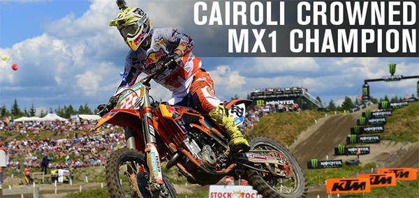 Antonio Cairoli Champion du monde MX1 2013