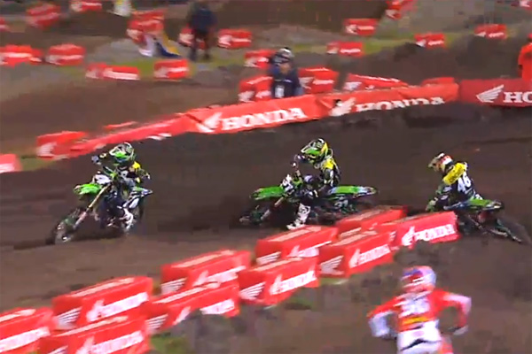 Blake Baggett, Martin Davalos et Adam Cianciarulo supercross ama 250cc Daytona 2014