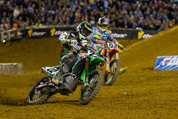 Chad Reed et Ken Roczen au supercross ama 450cc San Diego 2014