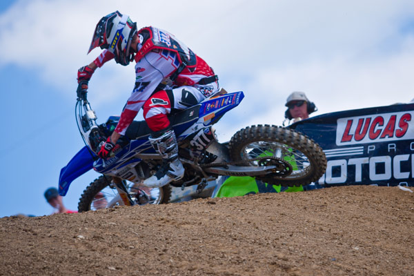 Christophe Pourcel auteur des deux holeshot lors du motocross ama 250cc High Point 2014
