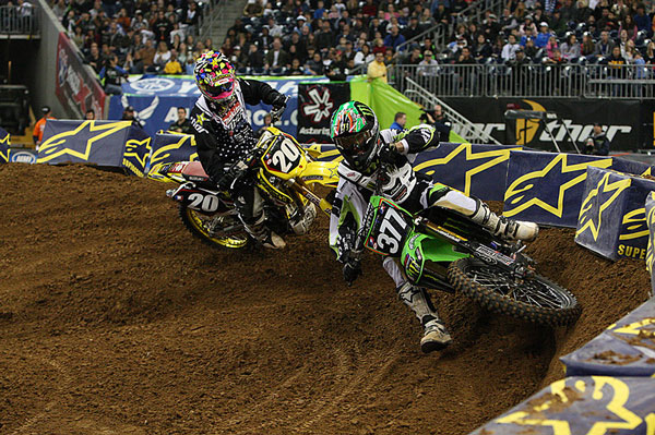 Supercross Lites Houston 2009 Christophe Pourcel en action