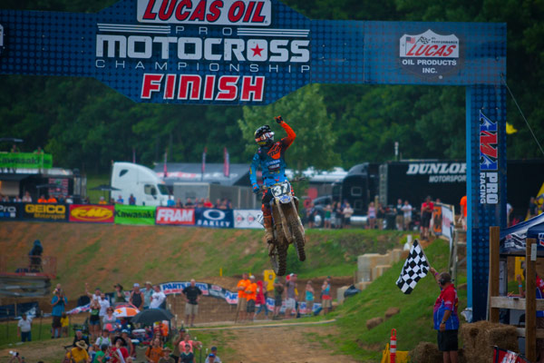 Cooper Webb remporte le motocross ama 250cc Tennessee Muddy Creek 2014