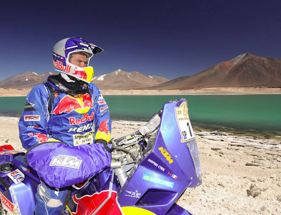 Cyril Despres lors du rally Dakar 2009 