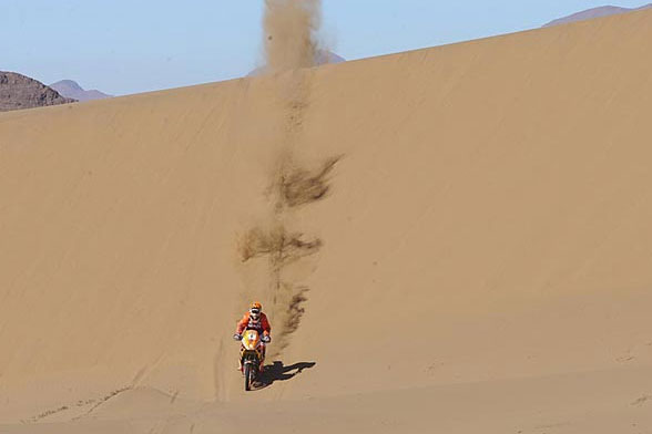 Dakar 2010 dune moto Argentina Chile