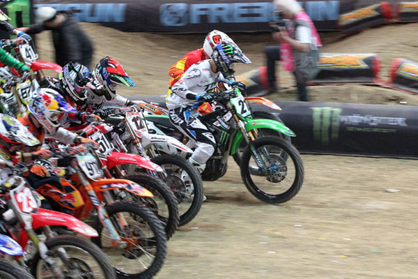 Départ supercross Bercy 2013 Gautier Paulin