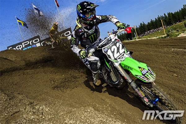Dylan Ferrandis termine quatrième du GP motocross MX2 Finlande 2014