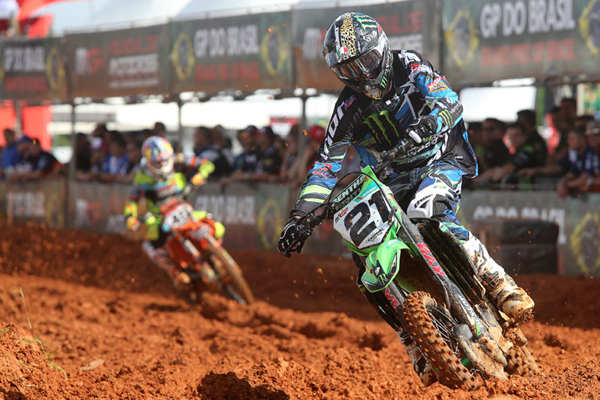 Gautier Paulin termine quatrième du GP motocross MXGP Brésil 2014