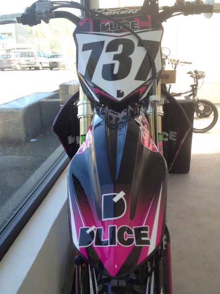 Kawasaki Valentin Teillet nouvelles couleurs rose Bud Racing Dlice 2014