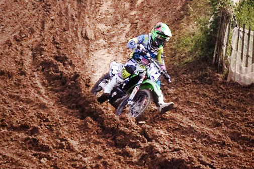 Livia Lancelot remporte la 5ème étape du championnat de France de motocross féminin 2014 à Fublaines