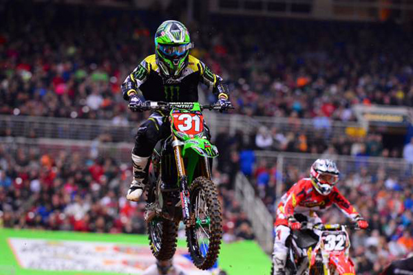 Martin Davalos remporte sa seconde victoire de la saison au SX 250cc St Louis 2014
