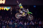 Supercross ama 250cc Anaheim 3 2014 - Dean Wilson monte sur la plus haute marche du podium
