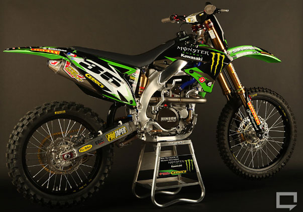 motocross 2009 de Paul Carpenter Monster Energy/Cernic’s/Kawasaki 