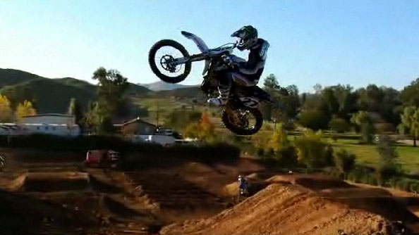 nick wey pret pour le supercross de Phoenix 2009