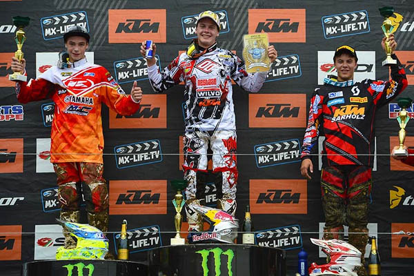 Nicolas Dercourt motocross EMX125 Grande Bretagne 2013