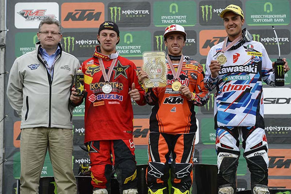 Gautier Paulin 3eme championnat du monde motocross 2012